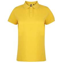 Roly Asquith & Fox Womens/Ladies Plain Basic Short Sleeve Polo Shirt/Top - Sunflower - View 1