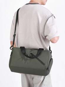 1pc New Men's Casual Large Capacity Shoulder Bag, Lightweight Outdoor Travel Storage Handbag, Versatile Crossbody Bag - Multicolor - View 5