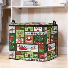 1pc Large Capacity Star-Shaped Lid Storage Box, Foldable Organizer Bin, Suitable For Blankets And Quilts, Equipped With Durable Zipper, Perfect Holiday Home Gift, Can Be Used For Underbed Storage. With Lid Organizer Bin, With Lid Storage Box, Extra Large Quilt Organizer Bin, With Lid Storage Box, Storage Box, With Lid Storage Box, Storage Cabinet, Medicine Storage Box, Box-Style Storage, Storage Bin, Cabinet - Multicolor - View 9