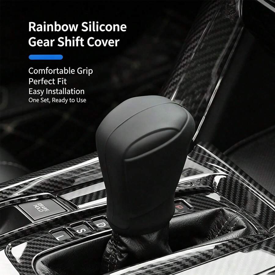 Silicone Car Gear Shift Knob Cover, Anti Slip Wear Resistant Protector Sleeve For 3 Axela CX4 CX5 CX8 - A - View 1