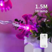 Halloween String Lights, LED Purple Bat String Lights, Suitable For Halloween, Party, Yard, Indoor, Outdoor Decoration, LED String Lights, Holiday Party Decoration String Lights, Purple Bat LED String Lights - Colorful String Lights - View 12