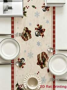 1pc Winter Snowy Scene Truck Triangular Table Runner, Classic American Christmas Essential Decorative Cloth, Multi-Size V-Shaped Pointed Tail Table Runner, Exquisite Illustration Style, Large Size Table Runner, Suitable For Christmas Party/Entryway Console Table/Festive Dining Table/Homestay Soft Decor/Cafe Window Display/Entryway Arrangement/Coffee Table Decoration/Living Room Atmosphere Creation/Kitchen Dining Scene/Holiday Natural Gift - Multicolor - View 11