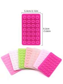 Anti-Slip Silicone Double-Sided Suction Cup Multi-Function Square Phone Holder, 28-Piece Suction Cup Sticker Fixator, Selfie Gadget - Multicolor - View 5