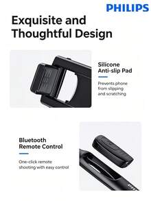PHILIPS Selfie Stick [AI Intelligent Auto-Tracking] 360° Rotating Phone Mount, Face-Tracking Stabilized Gimbal, Perfect For Live Streaming, Vlog, And Selfies - View 4
