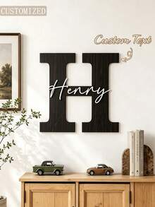 Customized Name Wall Decor, Detachable Initial Letter With Star Decoration, Colorful 3D Hand-Painted Name Plate, Decorative Personalized Gift - Multicolor - View 5