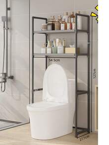 1 pieza Estantería de almacenamiento para baño, adecuada para lavadora y secadora - Estantería de almacenamiento multifuncional de pie, puede almacenar toallas y suministros de limpieza, estantería de almacenamiento para baño, estantería de almacenamiento para inodoro, estantería de almacenamiento para lavadora de tambor, estantería de almacenamiento de pie, estantería de almacenamiento sin taladro, estantería de almacenamiento móvil multifuncional para el hogar, vida en el hogar - Multicolor - Ver 7