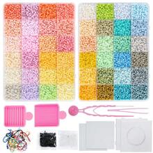 SMI Fine [Macaron Color Scheme] Adult Mini Fused Bead Art Kit, Includes Tools, Suitable For Making Jewelry, Pendants, And Iron-On Bead Art Projects - Multicolor - View 9