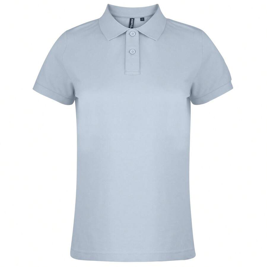 Roly Asquith & Fox Womens/Ladies Plain Basic Short Sleeve Polo Shirt/Top - Turquoise - View 1