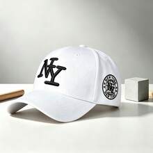 1pc Men's "NY" Print Adjustable Hat, UV Protection Sun Hat, Suitable For Hiking, Climbing, Travel - Multi-color - View 12