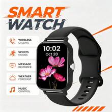 QAGSFLC Full Touch Screen Smart Watch: Wireless Calling, Pedometer, Music Control, Games, Smart Band Compatible With Android/IOS Phones, Suitable For Women And Men. 180mAh Battery, Perfect Gift Choice For Various Holidays Such As New Year, Valentine's Day, Easter, Mother's Day, Father's Day, Halloween, Thanksgiving And Christmas. - View 5