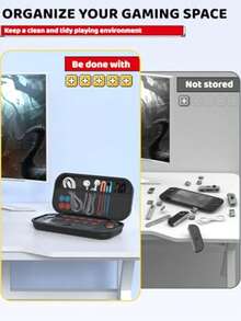 Carrying Case Protective Case For Switch 2, 2025 Holds 20 Cartridges W/Pockets Protective Hard Shell, Portable Travel Carry Case, Pouch For Switch 2 Accessories And Games - View 5