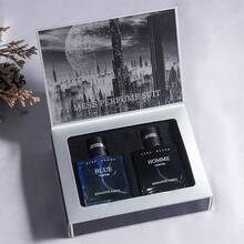 Charming Men's Gift Set Perfume, Fresh Lemon Scented Men's Perfume Set 1.01oz*2, Long-Lasting Cologne Perfume Set, Perfect Birthday Gift For Father, Boyfriend - Charming Men's Gift Box 30ML*2 - View 6
