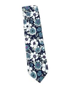 ZONFAZ 1pc Men Fashion Ditsy Floral Printed Tie, 2.4-2.6 Inch Width, Soft Skin-Friendly Material, Suitable For Weddings, Parties, Dates And Other Occasions Men Necktie - Multicolor - View 30
