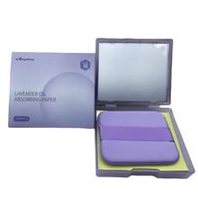 200pcs Pack Of Portable Facial Oil-Absorbing Sheets For Both Men And Women, Includes A Mirror And Makeup Puff; Simple And Easy To Use. - Multicolor - View 12