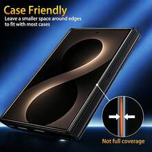 3 قطع واقي شاشة زجاجي مقسى عالي الدقة، متوافق مع Galaxy Z Fold 5/Z Fold 6/Z Fold 7/Z Fold 8/Z Fold 8 Ultra، حماية دقيقة للحواف، طبقة مضادة للخدش، مناسب ل- Z Flip 8,7,6 لعشاق التكنولوجيا - شفاف - مشاهدة 5