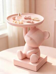 1pc Bear Tray Multiple Colors Available DIY Assembly Jewelry Organizer - Multicolor - View 3