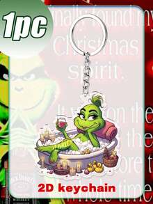 Splendor Holiday Cartoon Acrylic Key Ring, Portable Bag Hanging Accessories, Christmas Gifts To Friends - Multicolor - View 5