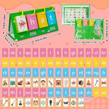Consonant & Vowel Combination Pronunciation Flash Cards, Double Letter Combination Word Building Learning Cards, Early Literacy Education Toy For Children Aged 3-6 - Multicolor - View 5