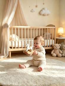 حصان هزاز خشبي مخصص، ديكور حضانة صغير، هدية حفلة استقبال المولود، تذكارات نمو الطفل، هدايا للمواليد الجدد - متعدد الألوان - مشاهدة 2