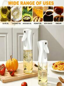 1pc Leak-Proof Olive Oil Spray Bottle [Custom Pattern Style], Suitable For Kitchen, BBQ, Air Fryer And Camping, Olive Oil Bottle, Fitness Salad Oil Dispenser, BBQ Vinegar Bottle Tool, Kitchen Essential Tool, Manual Kitchen Oil Spray Tool, BBQ Essential Oil Spray Bottle, Summer Kitchen Essential, Random Color - A - View 4