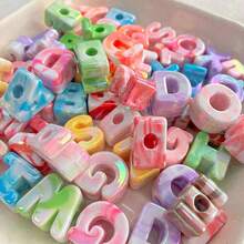 18/38/58 Random Acrylic Letter Beads, Large Letter Beads, Suitable For Keychains, Bag Charms, Mobile Phone Chains, Bracelets, Etc. - Assorted Colors - View 3