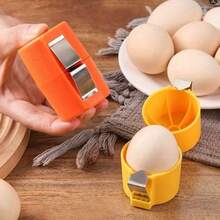 1pc Egg Shell Cracker Handheld Peeling Separator, Multi-Function Egg Slicer Separator For Kitchen And Dining Area, Easy To Clean Manual Kitchen Tool, Suitable For Cooking And Camping - Multicolor - View 2