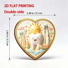 Sunshine Smile Teeth Heart-Shaped Theme Collectible Commemorative Coin, Vintage Craftsmanship, Holiday Gift, Present, Desktop Decoration, Display Stand Ornament - Collectible Coin - View 4