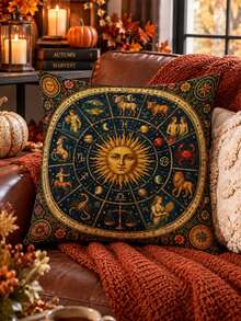 Mystical Sun And Moon Embracing Face Table Runner, Vintage Astrology Cosmic Starry Sky Pattern, Gothic Bohemian Witch Style, Suitable For Restaurant Party Home Decor - Multicolor - View 7