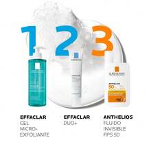 La Roche Posay La Roche-Posay Effaclar Gel Microexfoliante Limpiador Facial y Corporal 400 ml para Piel Grasa, Limpia Poros, Elimina Sebo e Impurezas, Reduce Puntos Negros, Brillo y Células Muertas - Limpieza profunda - Ver 5