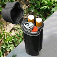 Nuevo regalo, Estuche para cigarrillos con encendedor integrado, diseño impermeable y hermético, portátil para uso en viajes, útiles escolares - Verde - Ver 13
