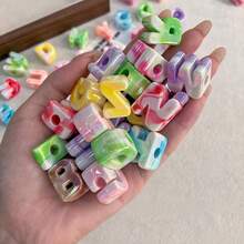 18/38/58 Random Acrylic Letter Beads, Large Letter Beads, Suitable For Keychains, Bag Charms, Mobile Phone Chains, Bracelets, Etc. - Assorted Colors - View 2