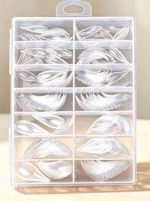120Pcs/144pcs Clear Nail Tips,Ultra Thin Pointed False Nails,12/14 Sizes Transparent Long Nail Extension Tips For Nail Salon DIY Manicure. - Multicolor - View 6