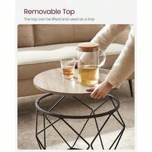 Nesting Tables - Greige + Black - View 4