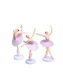 3/6pcs Ballet Themed Dancer Figurines, Suitable For Decoration And Desktop Display, Halloween/Christmas Party Gifts - Multicolor - View 10