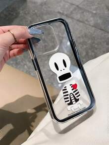 Officially Licensed Paul Frank Shockproof Full Coverage Contrast Color 2-In-1 Phone Case, Halloween Big Mouth Monkey Skeleton Pattern, New Style Compatible With Iphone 11/12/13/14/15/16/17/18 Pro Max Phone Protective Cover, Holiday Gift, Daily Commute, Daily Anti-Drop Highly Attractive Design - Multicolor - View 2