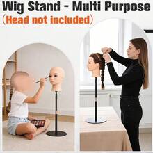 Rangka Kepala Manekin yang Diperkuat Terbaru, Dudukan Wig yang Dapat Diatur, dan Dudukan Ekstensi Rambut Cocok untuk Toko Tukang Cukur, Sekolah Kecantikan, Pelatihan Tukang Cukur, dan Desain Penataan Rambut Sendiri - View 8