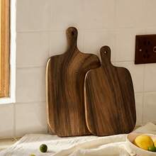 2 buah Talenan Keju Kayu Rosewood dengan Pegangan, Talenan Pemotong Keju, Talenan Cincang, Talenan Roti, Talenan Buah - View 3
