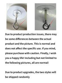 3/5/7/1pc Self-Adhesive Ceiling Hooks, Heavy-Duty Windproof Screw-Style Hanging Hooks, Reusable Wall & Ceiling Mount Bracket, For Outdoor Garden Flower Pot, Home Hanging Decoration, Perfect For Plants, Lights, Graduation, Mom Gift - Multicolor - View 10