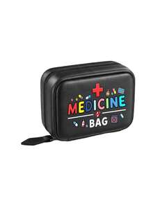 Pill Storage Box Set, MEDICINE BAG Print, 7-Day Twice Daily Large Capacity Pill Organizer, 14 Colorful Compartments, Reusable Travel Medicine Storage Bag, Suitable For Small Daily Items, Ideal For Health-Conscious And On-The-Go Users, Essential Medical Accessory - Multicolor - View 13