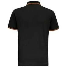 Roly Asquith & Fox Mens Classic Fit Tipped Polo Shirt - Black/Yellow - View 2