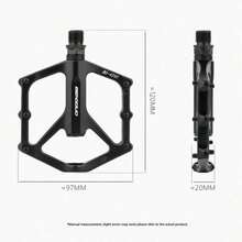 1 Pair Aluminum Alloy Mountain Bike Pedals, Wider Non-Slip Bearing Pedals, Suitable For Road Bikes And Bicycles - Multicolor - View 5