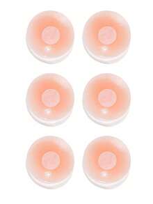 2/6/10pcs Reusable Pull-Up Petal Nipple Covers, Seamless Invisible Self-Adhesive Non-Slip Backless Breast Pads, Suitable For Multiple Occasions - Apricot - View 15