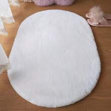 1 buah Karpet Oval Bulu Kelinci Imitasi Putih, Kain Bulu Kelinci Imitasi, Tekstur Lembut dan Halus, Cocok untuk Dekorasi Rumah Bergaya Krem, Prancis, Korea, Minimalis, Potongan Tangan dengan Kesalahan 1-5cm, Karpet Dekoratif, Dekorasi Kamar Tidur, Karpet Kecil, Karpet, Dekorasi Rumah, Karpet Ruang Tamu, Karpet Kamar Tidur, Karpet Luar Ruangan, Karpet yang Dapat Dicuci - MultiWarna - View 5