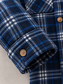 Men Plus Size Jackets And Coats - Blue - View 3
