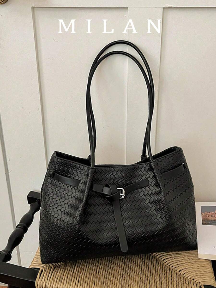 Large Capacity Tote Bag For Women 2026 New Fashion Highly Attractive Shoulder Bag Maillard Commuter Bag