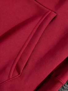 Impala UPTCJ Set Deportivo Hombre Sudadera con Capucha, Color Vino y Negro, Moda Urbana Masculina, Prendas Cálidas y Cómodas, para Casa, Trabajo y Vacaciones, Envío  desde México - Burdeos - Ver 5