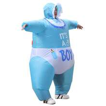 Adult Giant Inflatable Costume COS Men Doll Costume Party Funny Cos Halloween Carnival Theme Party Giant Baby Costume Prop Inflatable Doll Outfit - Multicolor - View 3