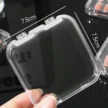 1/5 PC Creative Nail Art Storage Box, Transparent Acrylic Dustproof Nail Art Display Box, Suitable For Storing Jewelry, Bracelets, Cards, Nail Technician Supplies, Cosmetics, Travel Essential,And Dorm Room Essential For The Start Of The School Season - Multicolor - View 12