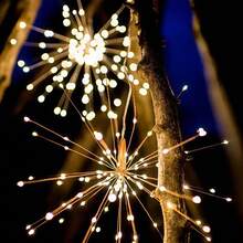 360LED, Christmas Firework String Lights, LED Exploding Fairy Lights, Waterproof Outdoor Porch And Window Decoration Lights - 1 To 4, Battery Powered (Batteries Not Included), Suitable For Christmas Home Decor, Indoor/Outdoor Use, Family Gatherings, Weddings, Holiday Party Decorations - M24-fireworks Light - View 10
