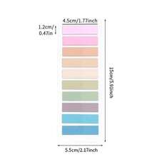 10/12/18pcs Multi-Color Solid Morandi Macaron Index Tabs, Transparent Convenient Page Divider Labels, Waterproof PET Fluorescent Indicator Stickers, For Books, Notebooks, Planners, Marking, Suitable For Boys, Girls, Students, Office, Reading, Stationery, Gift, Learning Reward - one-size - View 3